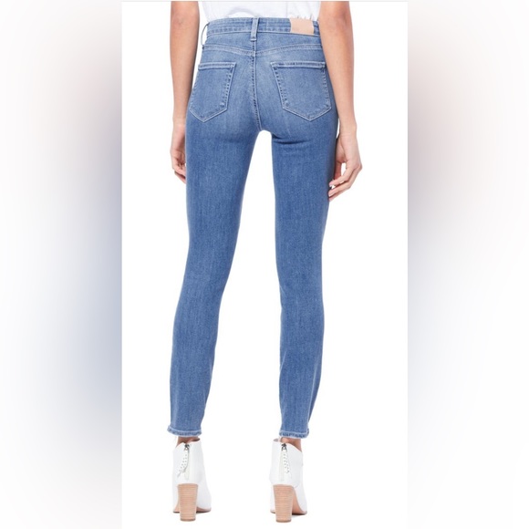 🔥🔥PAIGE Transcend Hoxton Ripped High Waist Ankle Skinny Jeans - Picture 2 of 16